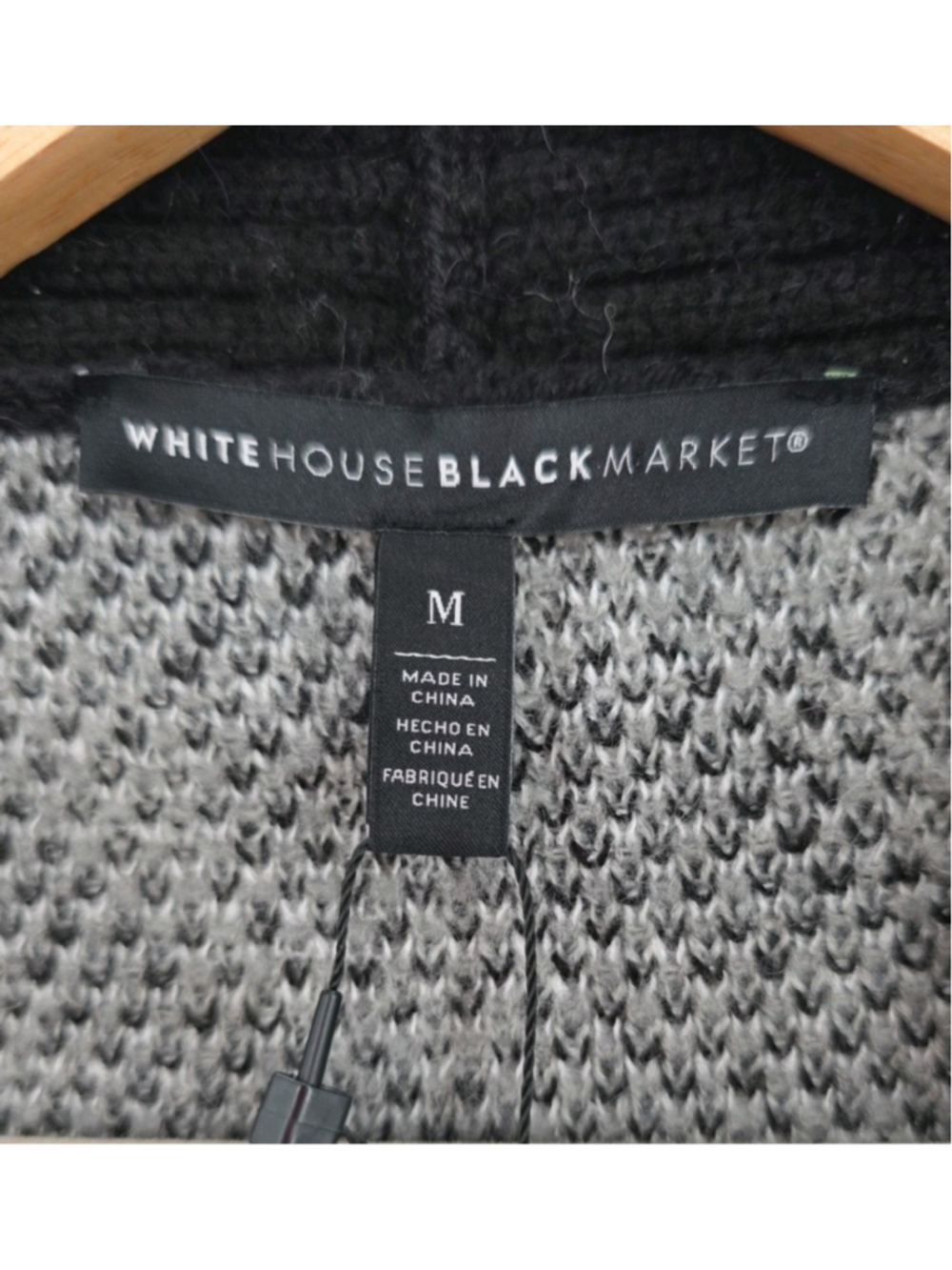 White House Black Market M Cardigan Alpaca Wool Luxury Old Money Preppy Chic$140 - Picture 4 of 16
